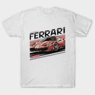 Ferrari 458 Italia Vintage Car T-Shirt